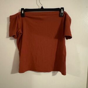 Old Navy Women's Off-Shoulder Tee - Rust